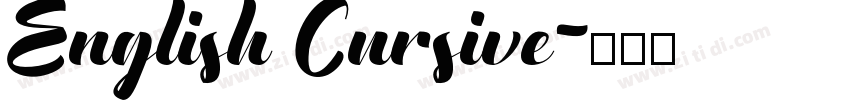 English Cursive字体转换